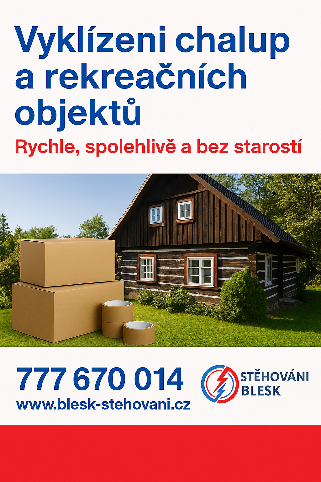 Vyklízení domů a chalup před rekonstrukcí či prodejem